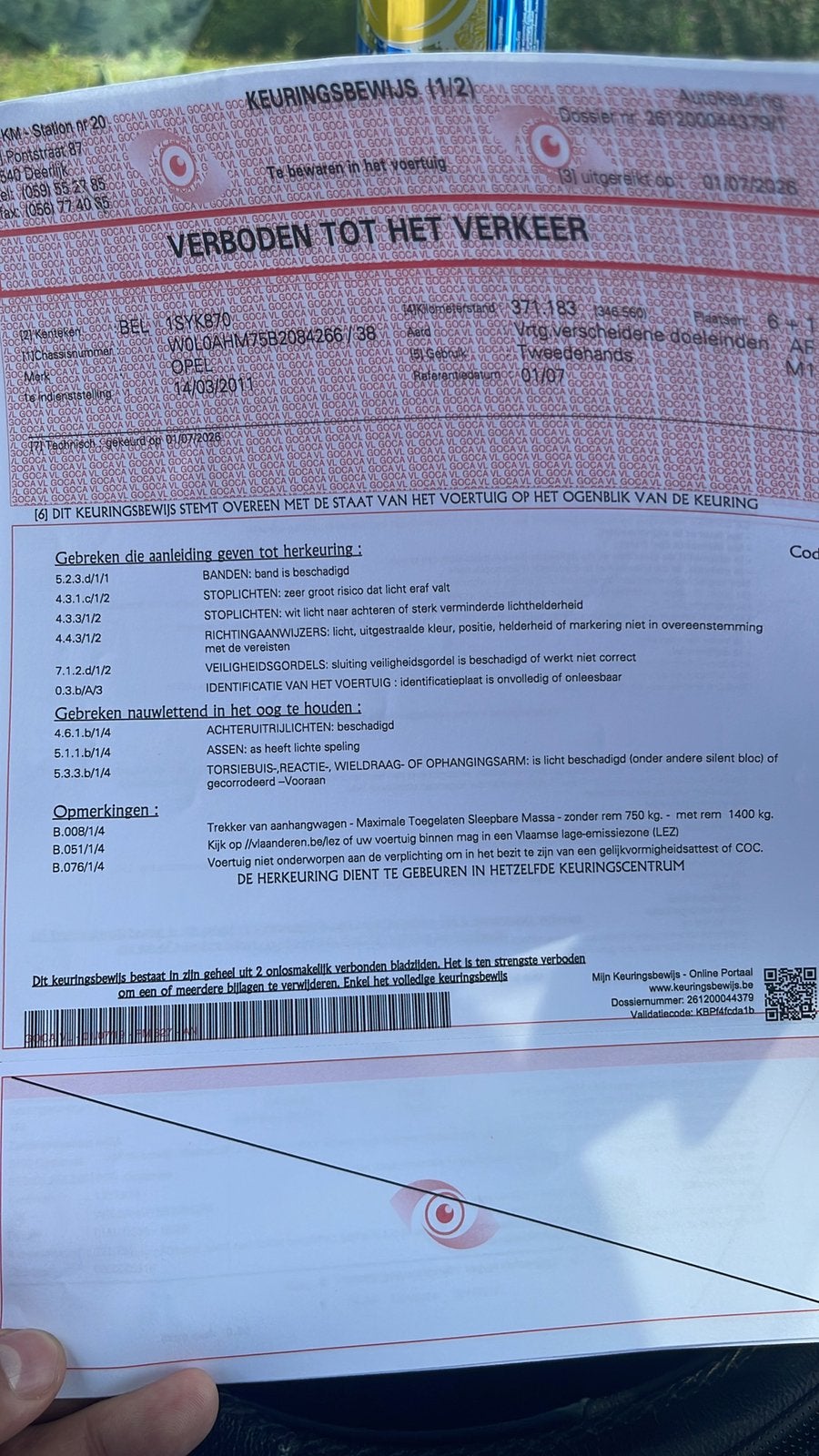 Export d'Opel Zafira, Euro 5, Achat, Boîte manuelle, 5 portes