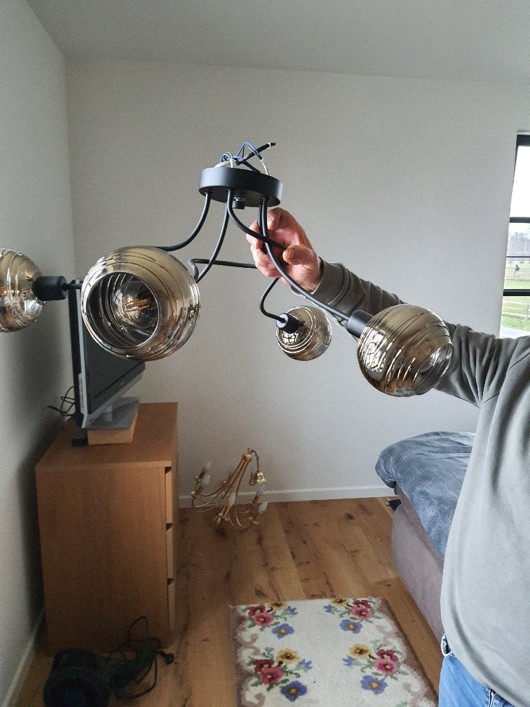 kroonluster, Huis en Inrichting, Lampen | Kroonluchters, Ophalen, Zo goed als nieuw