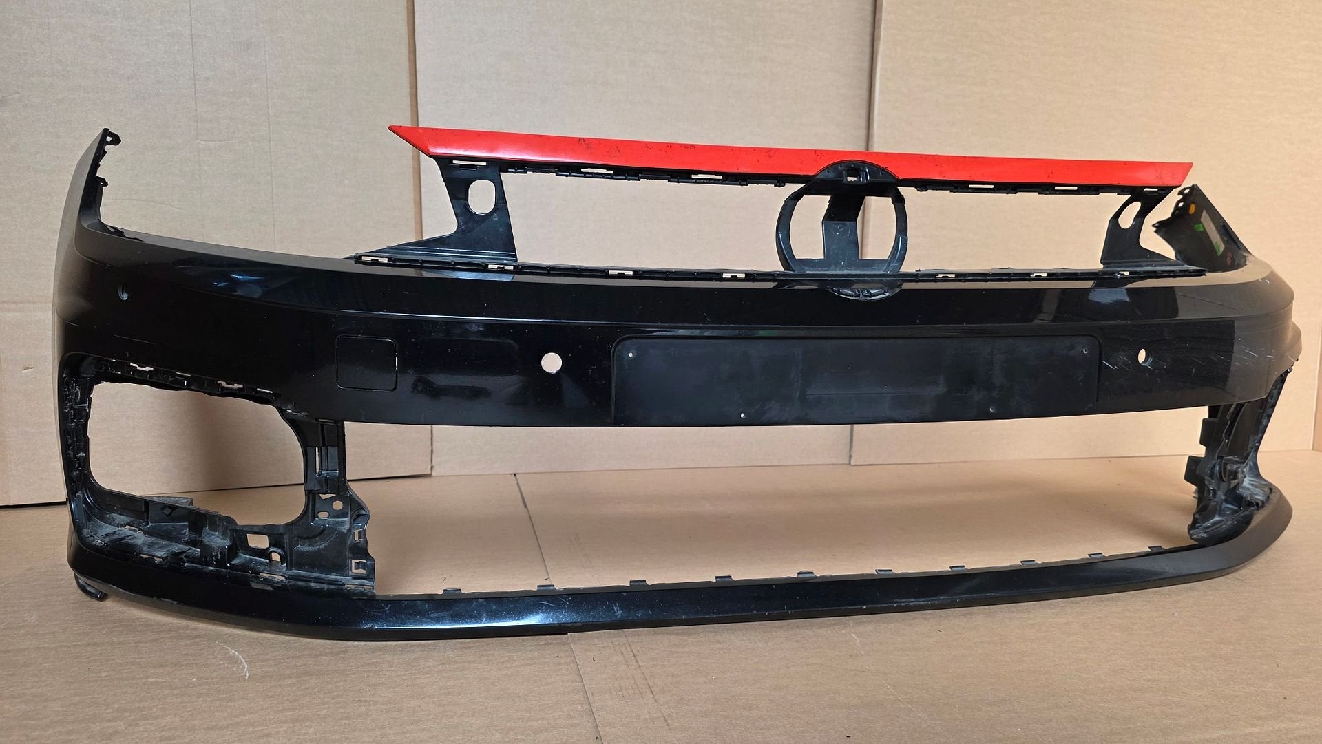 Voorbumper VW Polo 2G AW GTI R-line 4xPDC L C9X Volkswagen, Gebruikt, -, Ophalen of Verzenden, Bumper
