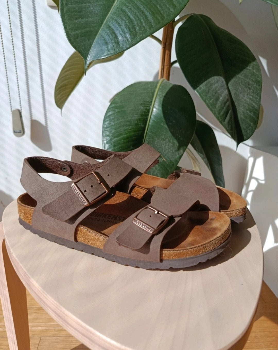 Sandales Birkenstock, Beige, Comme neuf, Enlèvement, Birkenstock