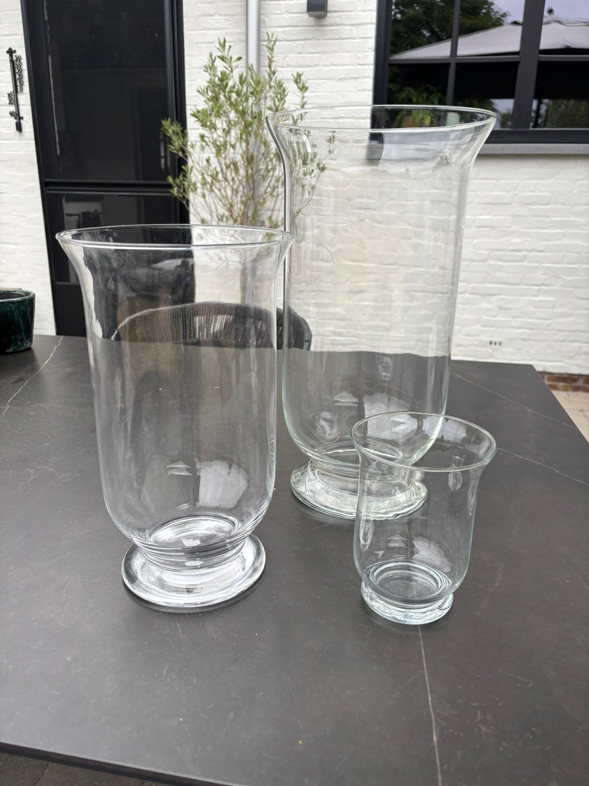3 glazen kandelaars, Enlèvement, Utilisé