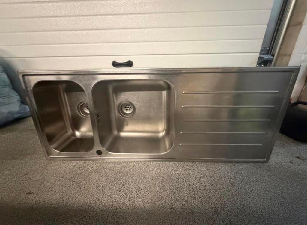 Dubbele spoelbak IKEA, Huis en Inrichting, Keuken | Keukenelementen, Ophalen, Gebruikt, 100 tot 150 cm, 50 tot 100 cm