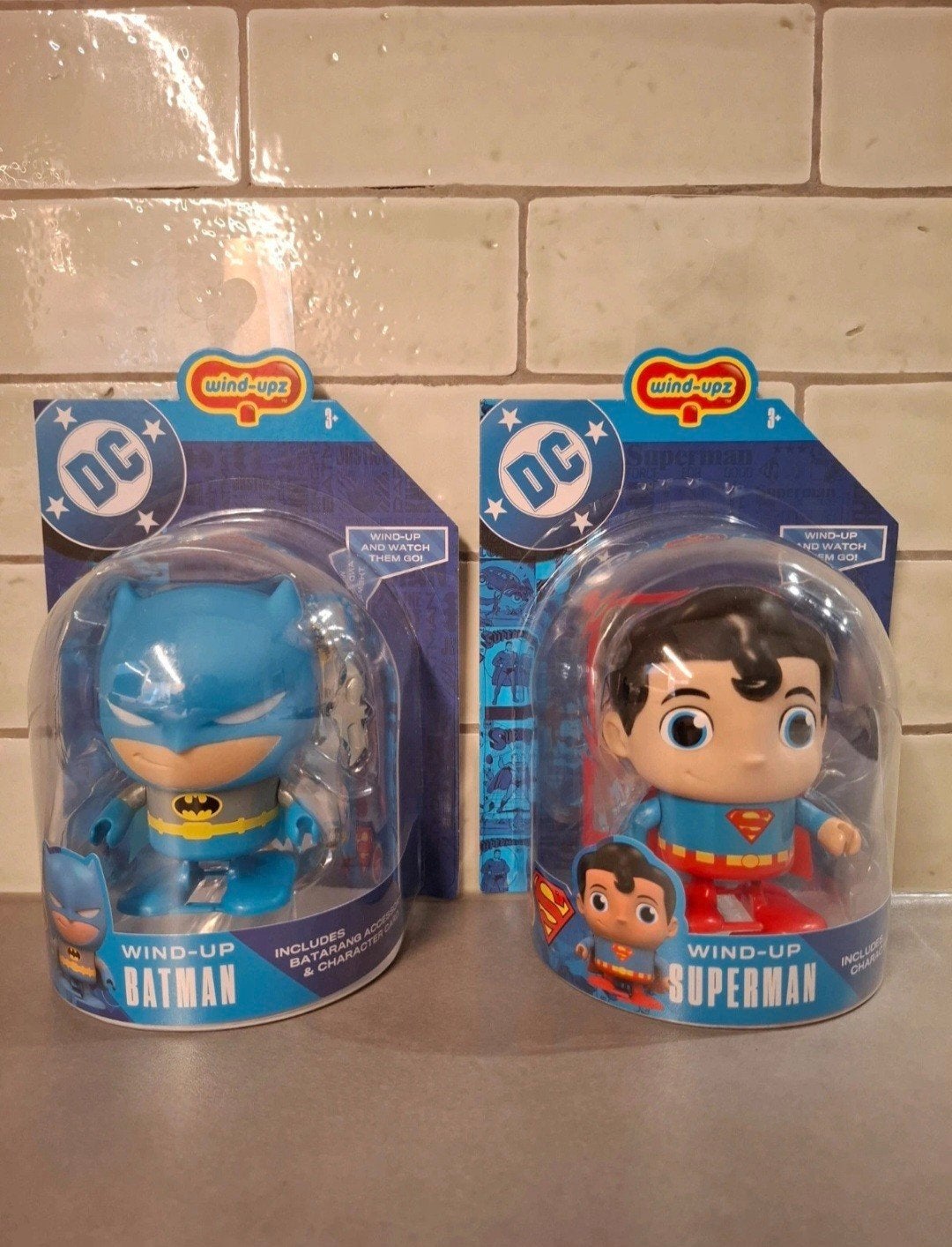 2 DC Comics Wind-Upz Batman & Superman NIEUW, Ophalen of Verzenden
