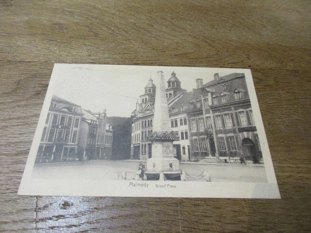 POSTKAART MALMEDY GRAND' PLACE, Collections, Envoi, 1920 à 1940, Affranchie, Liège