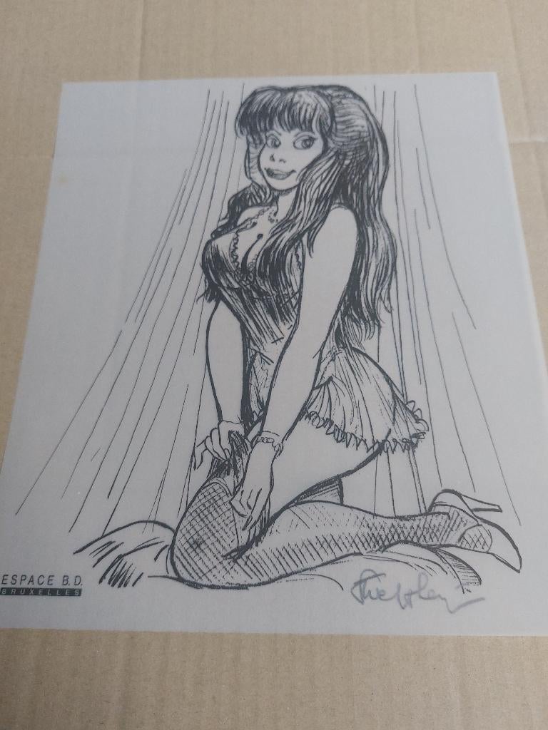 Ex-libris Walthéry gesigneerd, Ophalen of Verzenden, Zo goed als nieuw