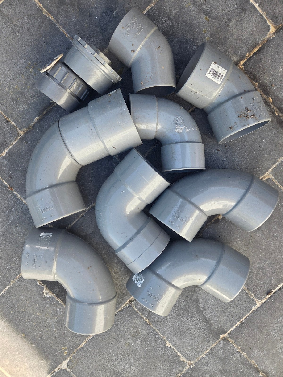 Coude PVC 80 et 90, Bricolage & Construction, Enlèvement, PVC, Coudes