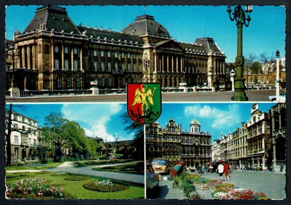 Brussel : Souvenir  uit Brussel, Verzamelen, Postkaarten | België, Verzenden, 1960 tot 1980, Gelopen