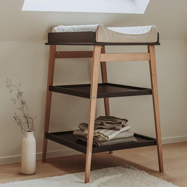 QUAX luiertafel ververstafel Hip black natural, Ophalen, Zo goed als nieuw