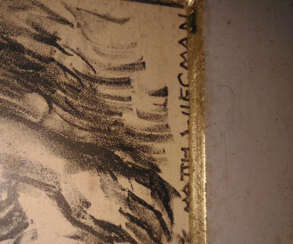 Houtskool tekening van Mathieu Wiegman, Antiek en Kunst, Ophalen