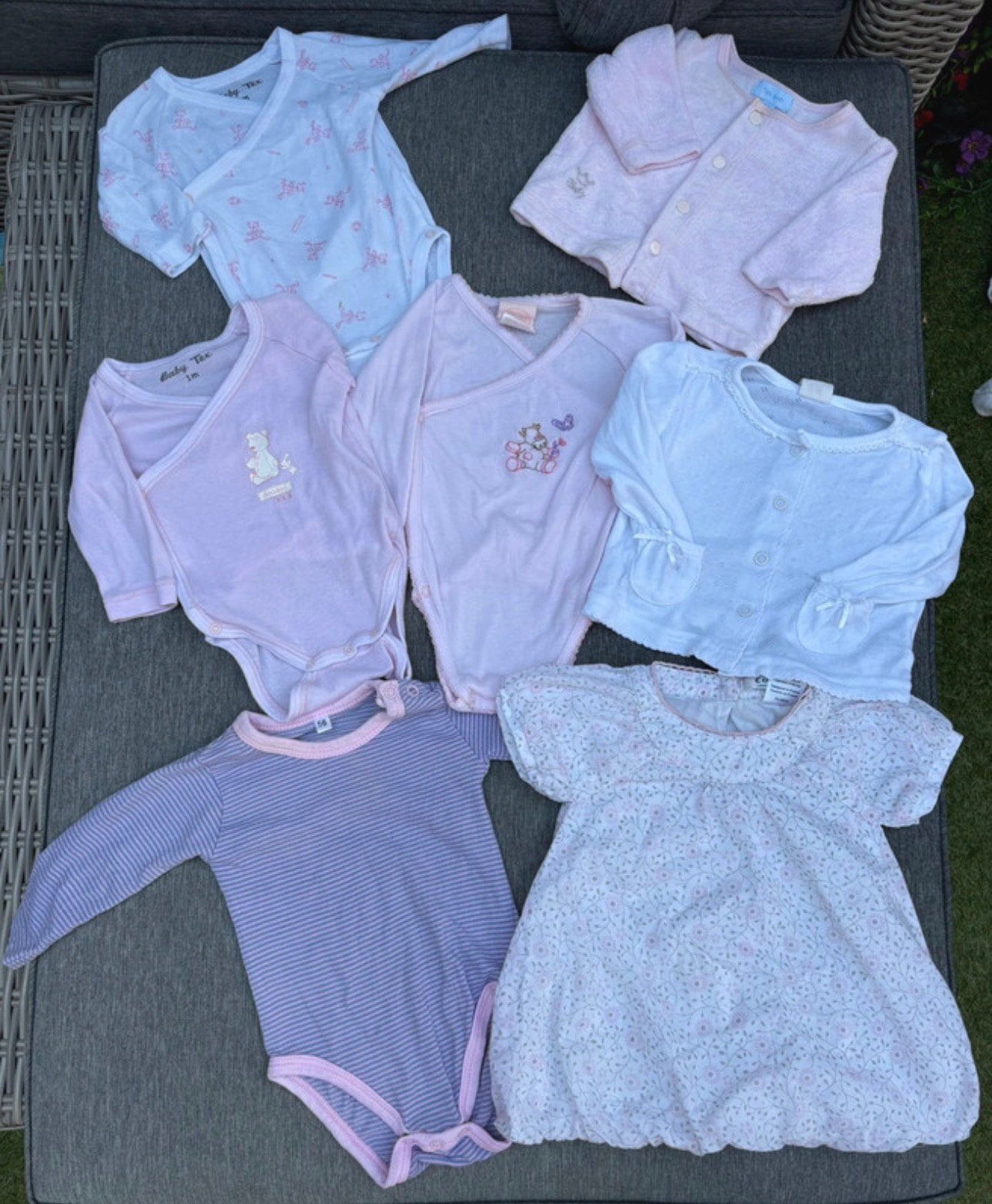 Lot vêtements bébé fille 1 mois / 56 – 7 pièces, Kinderen en Baby's, Babykleding | Maat 56, Gebruikt, Meisje, Overige typen, Ophalen