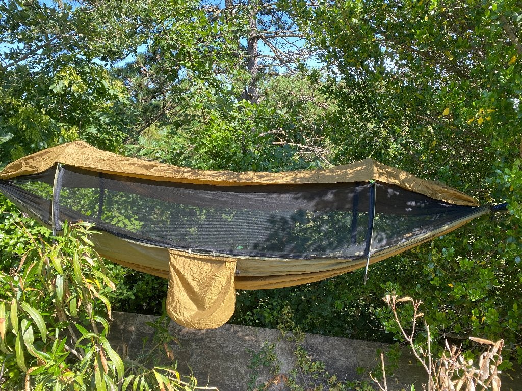 Hamac de camping  avec moustiquaire et pare-soleil, Verzenden, Nieuw, Buiten
