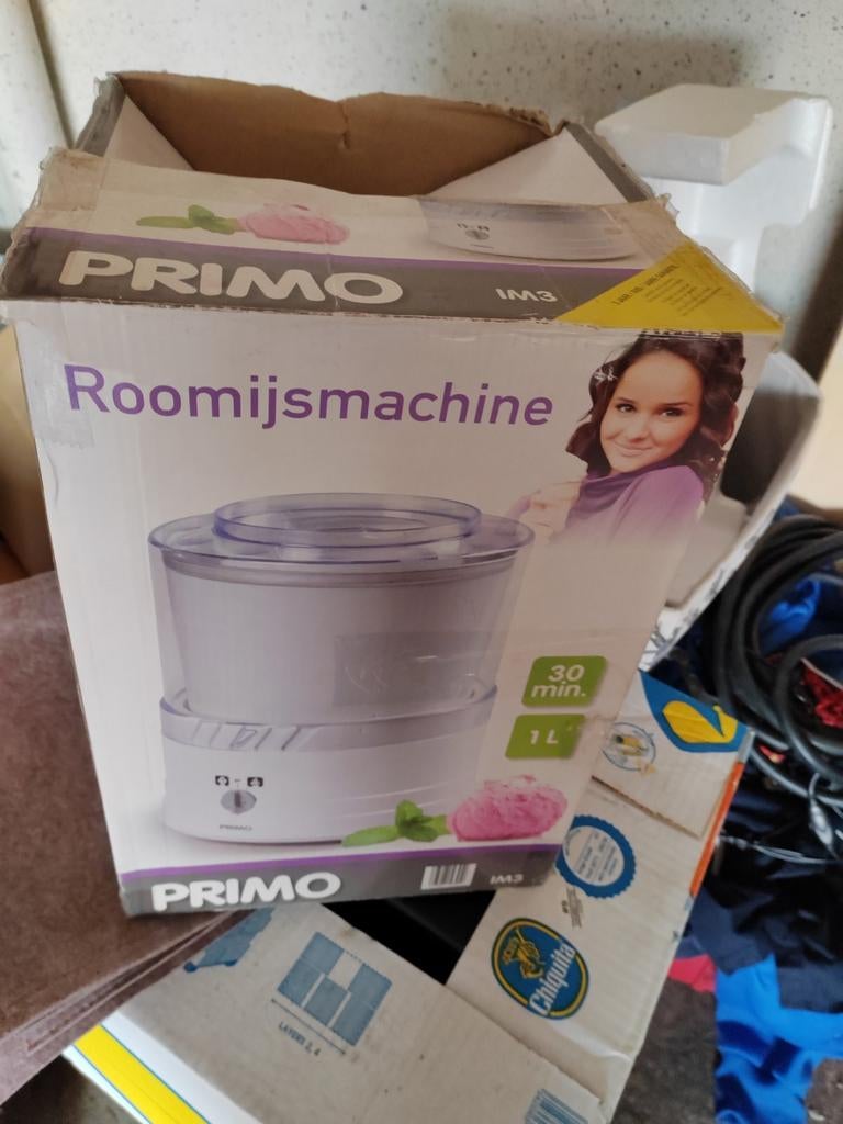Primo Roomijsmachine / Sorbetière - 1 Liter, Electroménager, Électroménager & Équipement Autre, Enlèvement, Comme neuf