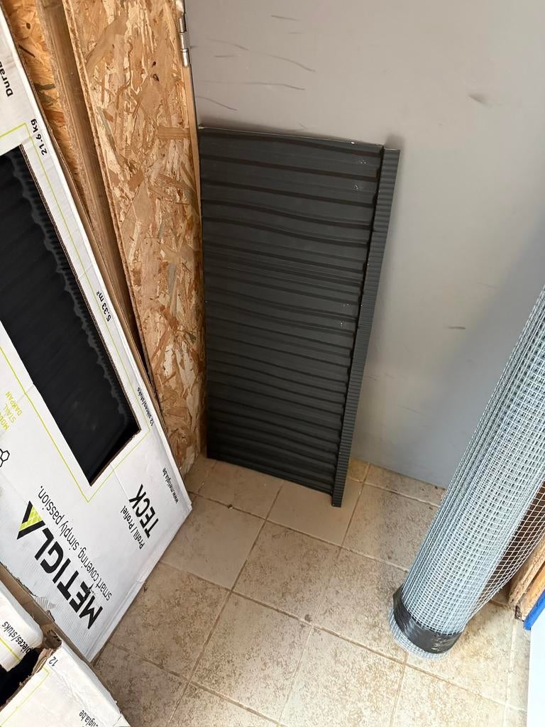 Tole profil Tuile teck +- 25m2, Ophalen, Nieuw