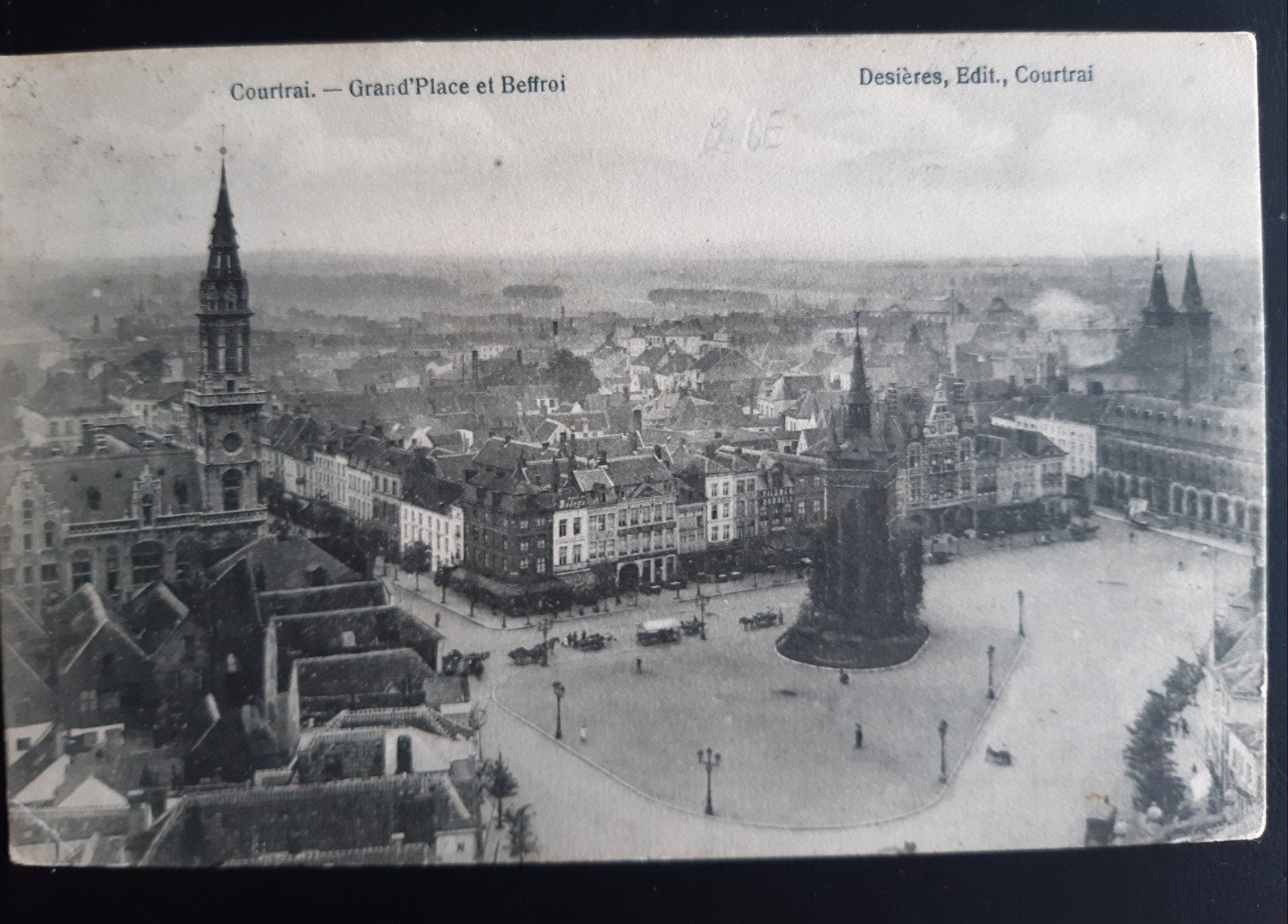 KORTRIJK COURTRAI PANORAMA 1912, Ophalen of Verzenden