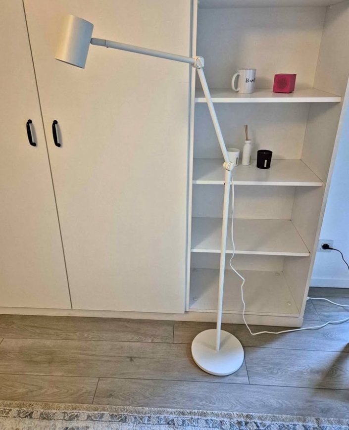 Staanlamp ikea nymane witte, Maison & Meubles, Enlèvement, Comme neuf
