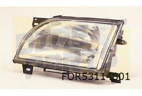 Ford Transit (7/94-) koplamp Links (hm)(plastic lens/zwart h, -, Verzenden, -, Nieuw