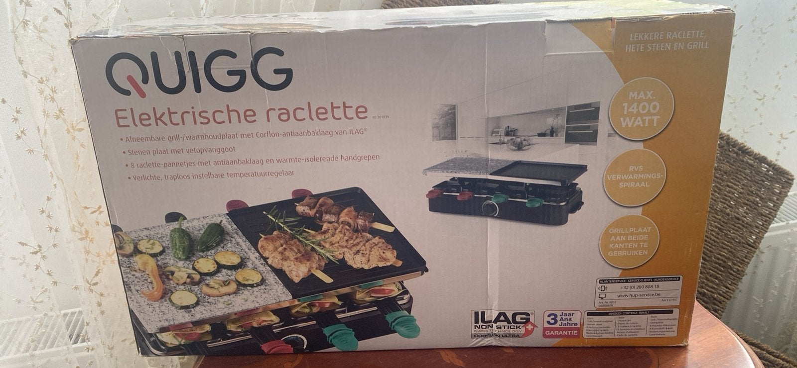 Raclette neuve jamais utilisée, Electroménager, Appareils à gourmet, Enlèvement, Neuf, 4 à 7 personnes
