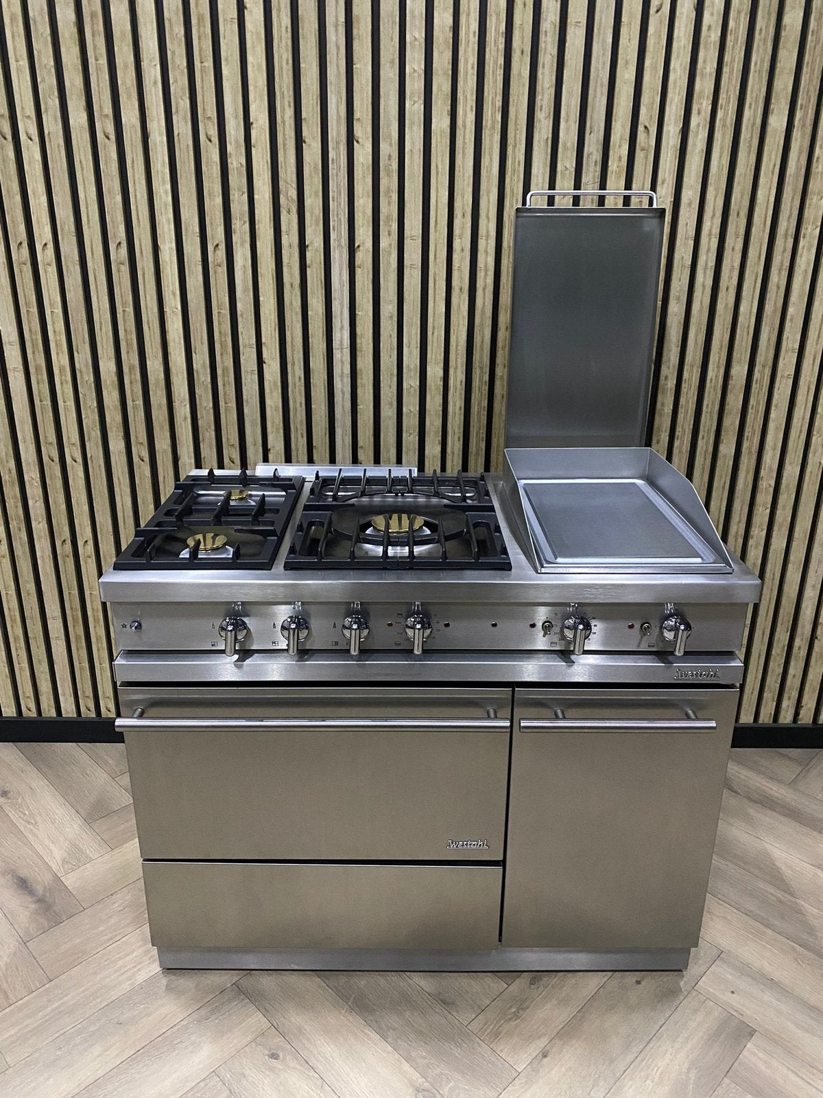 Assiette Lacanche Westahl gaz + air chaud teppanyaki 110 cm