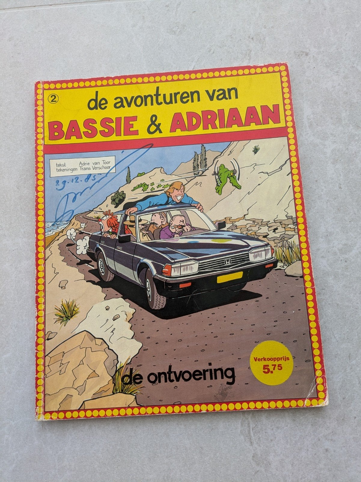 Bassie en Adriaan 2, handtekening Bassie 1983, Ophalen