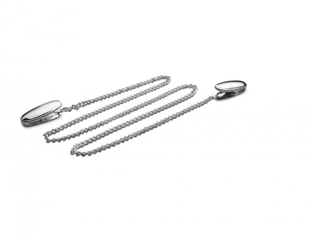 Zilverstad Servetklemmen met ketting, Enlèvement, Neuf, Argent, Argent