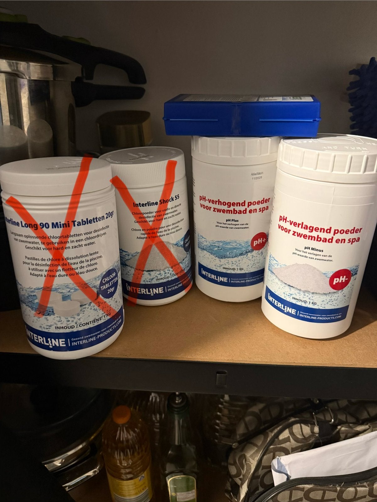 Zwembad producten + tester, ph hoger en lager, Ophalen, Zo goed als nieuw