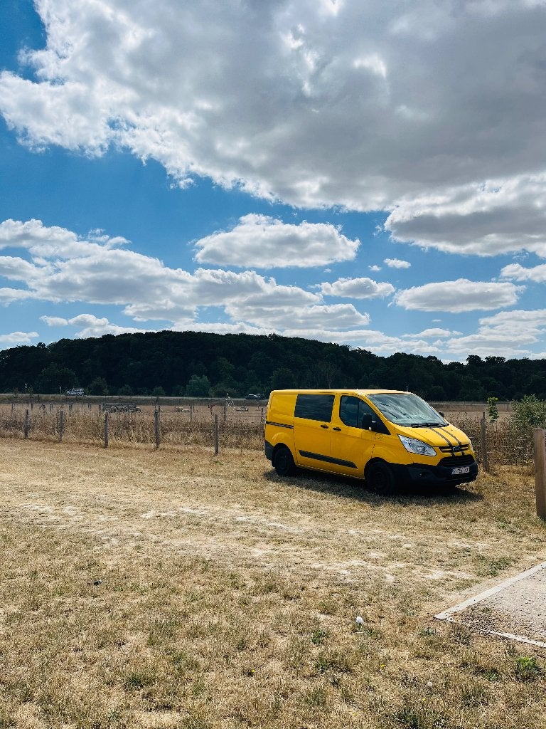Ford transit custom, Auto's, Voorwielaandrijving, Stof, Geel, 5 deurs