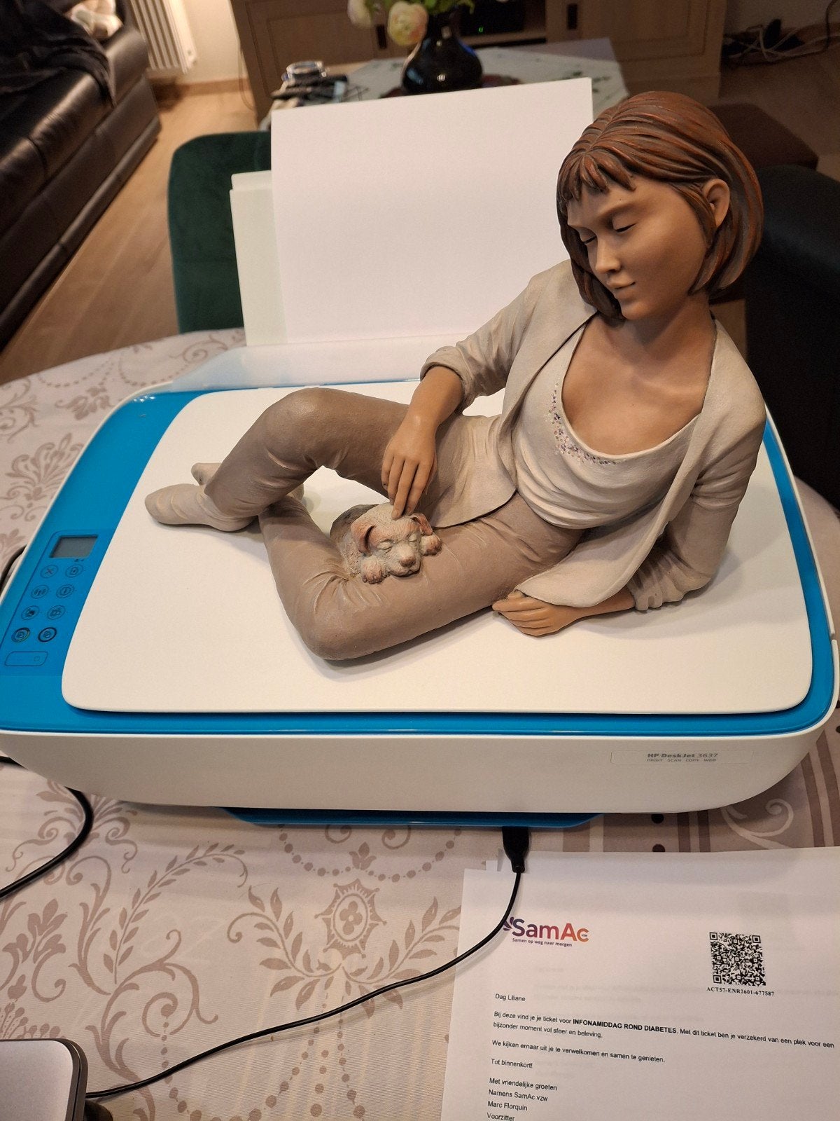 Zeer mooi Elisa beeld, Verzamelen, Ophalen, Gebruikt, Mens