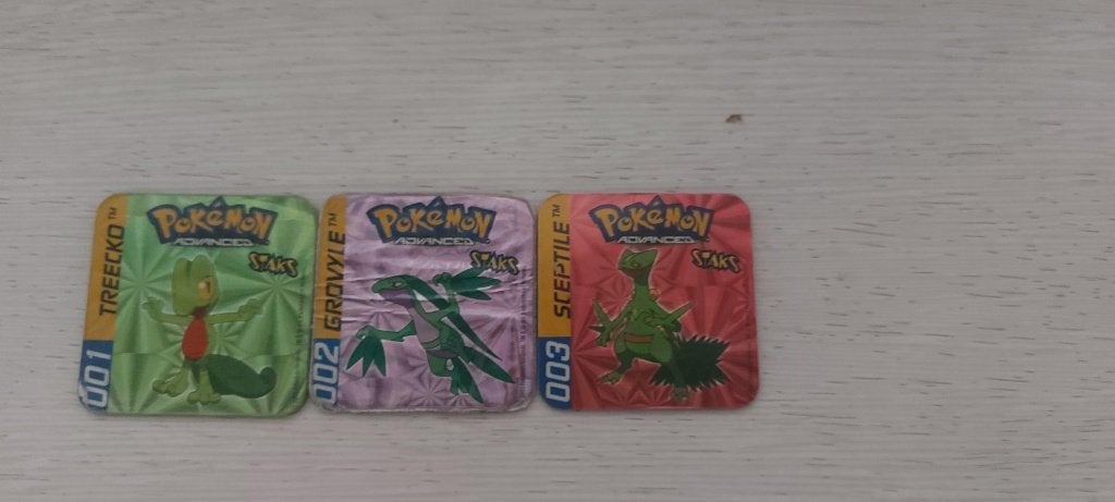 pokemon magneten panini staks Treecko Grovyle Sceptile, Ophalen of Verzenden, Nieuw, Overige typen