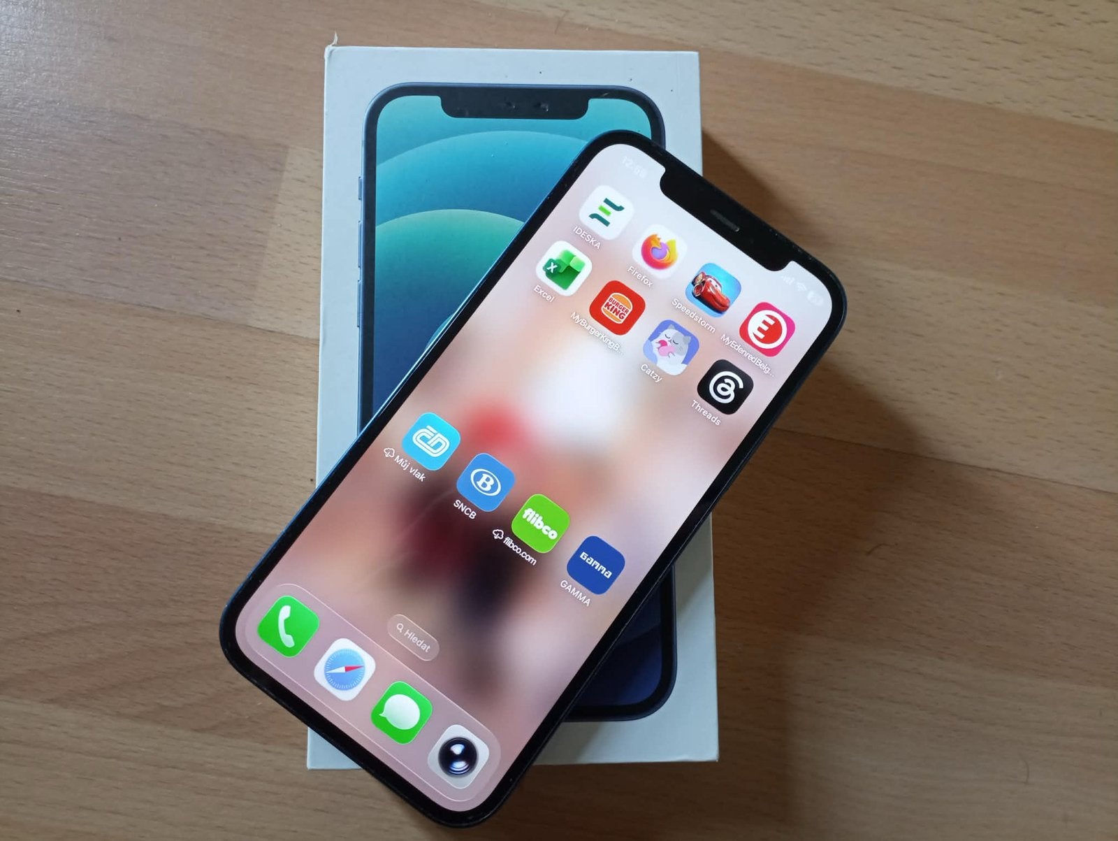 Iphone 12 128GB blauw, Telecommunicatie, Ophalen, 80 %, Gebruikt, Blauw