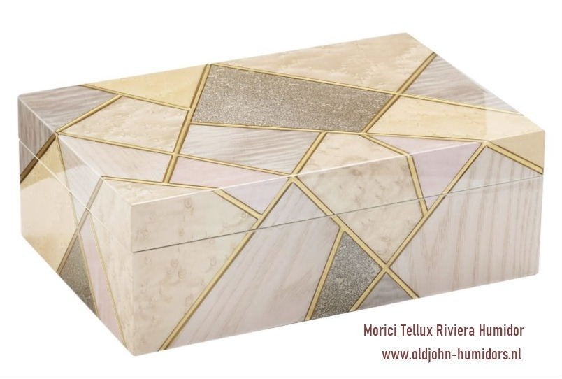 DIGITALE HUMIDOR MORICI TELLUX RIVIERA  TOP MERK HUMIDOR h66, Verzenden, Nieuw, Tabaksdoos of Verpakking