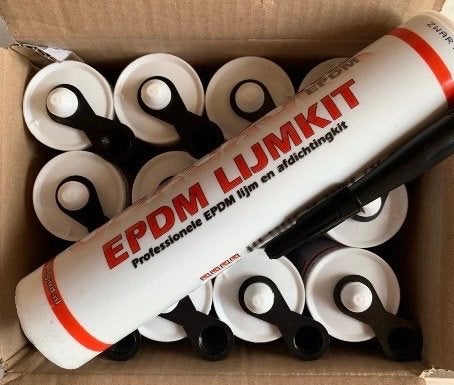 EPDM LIJMKIT ZETTEXMS60SUPERIOR 12 VOOR€48,-VERZENDEN € 7,-, Overige materialen, Zwart, Overige typen, Nieuw