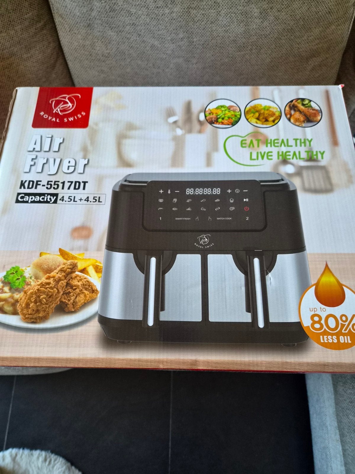 nieuwe airfryer. nieuw in doos, Enlèvement, Neuf, Friteuse à air XL, 1000 à 1499 grammes