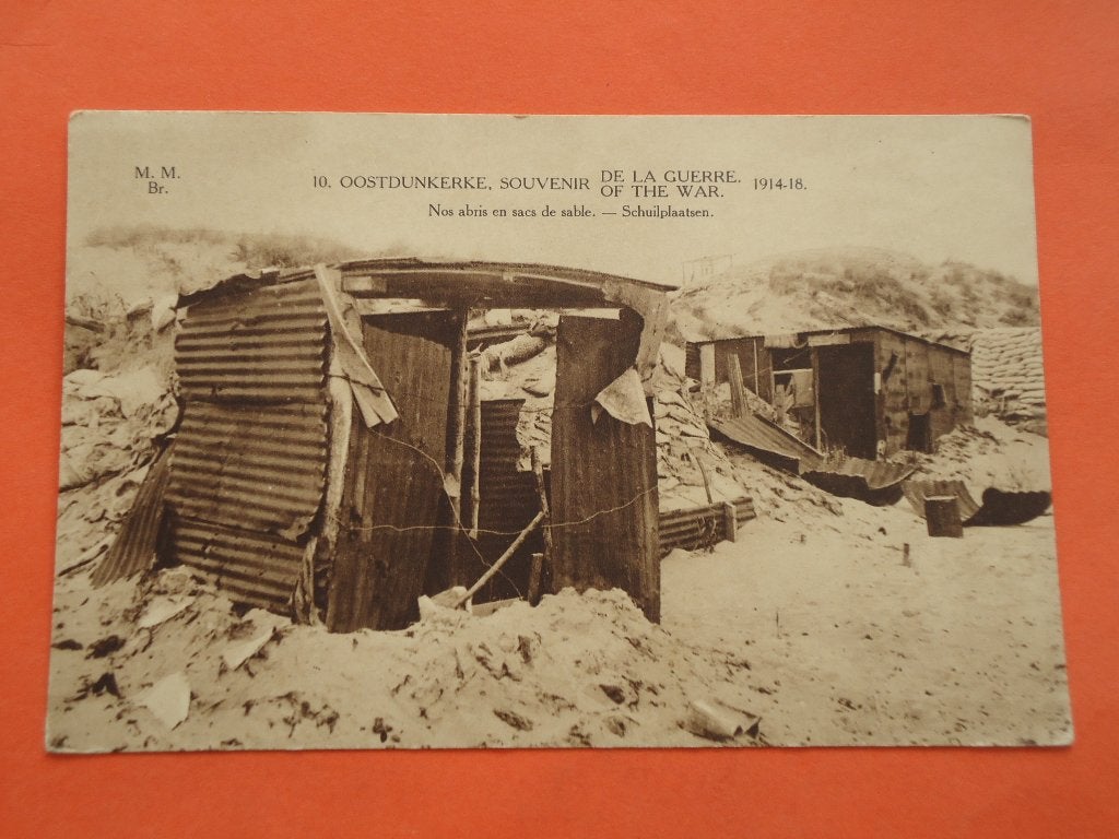 Oostduinkerke Souvenir de la Guerre ( Oorlog )1914 - 1918, Verzamelen, Ophalen of Verzenden, 1920 tot 1940, Ongelopen, West-Vlaanderen