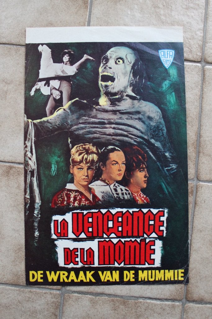 filmaffiche Revenge Of The Mummy 1964 filmposter, Rechthoekig Staand, Ophalen of Verzenden, Zo goed als nieuw, A1 t/m A3