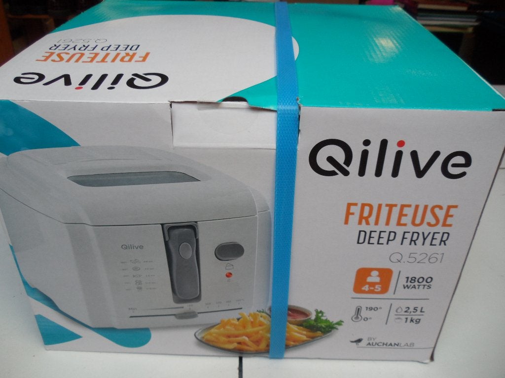 Friteuse deep fryer avec filtre anti odeur, Elektronische apparatuur, Frituurpannen, 2 tot 3 liter, Ophalen of Verzenden, Nieuw
