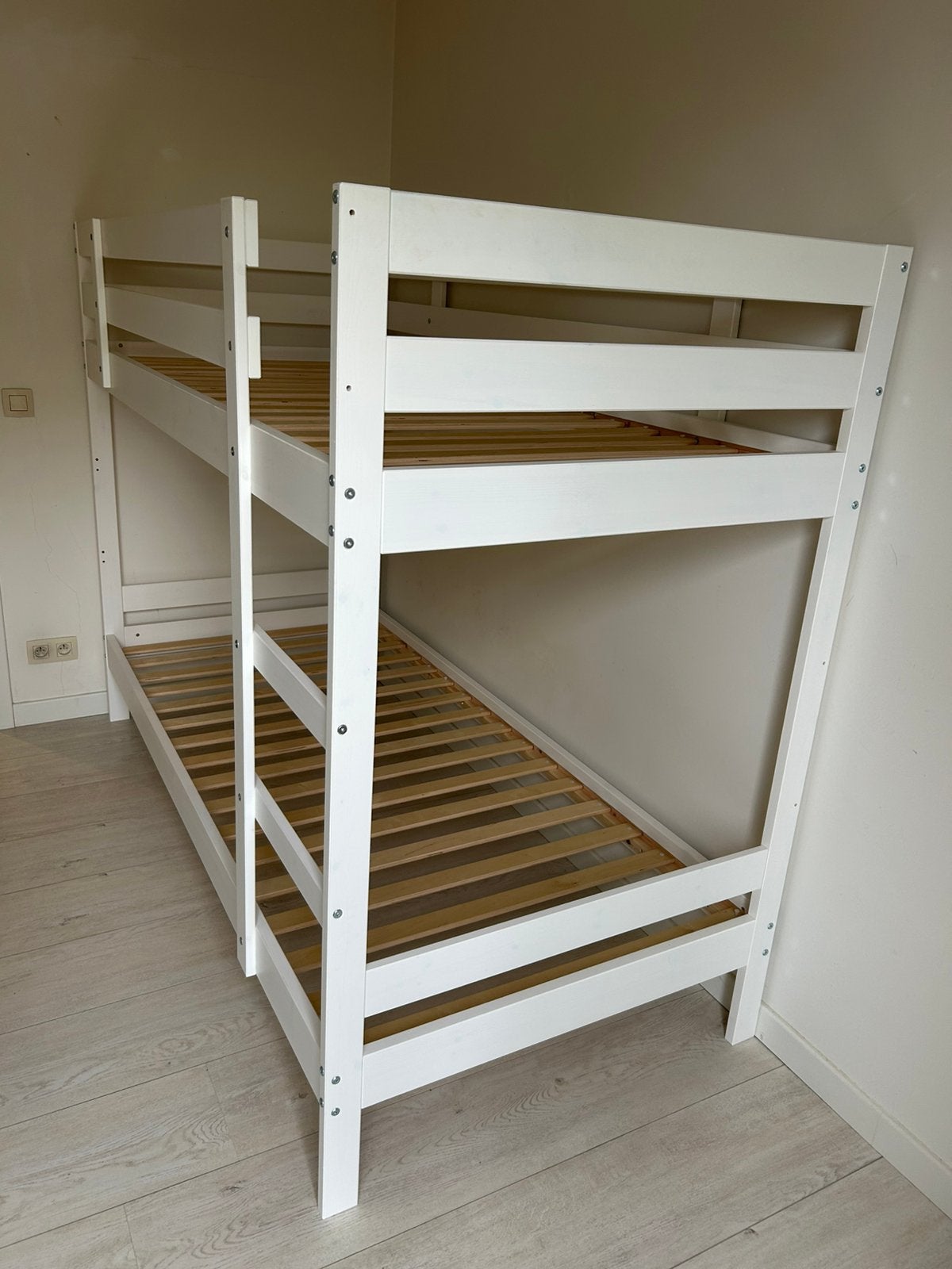 Stapelbed Ikea (wit) - onbeschadigd, zeer goede staat, Maison & Meubles, Enlèvement, Comme neuf, Lits superposés