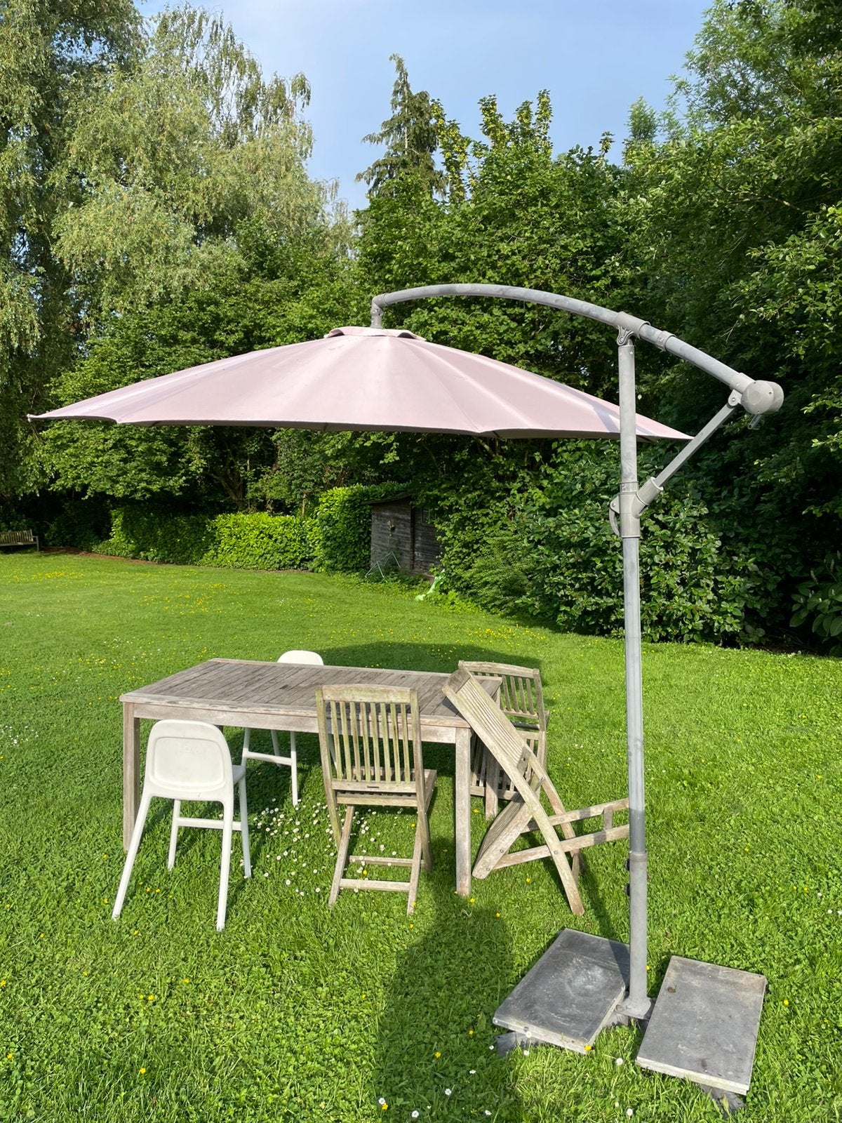 Zweefparasol, Ophalen, Zo goed als nieuw, Zweefparasol