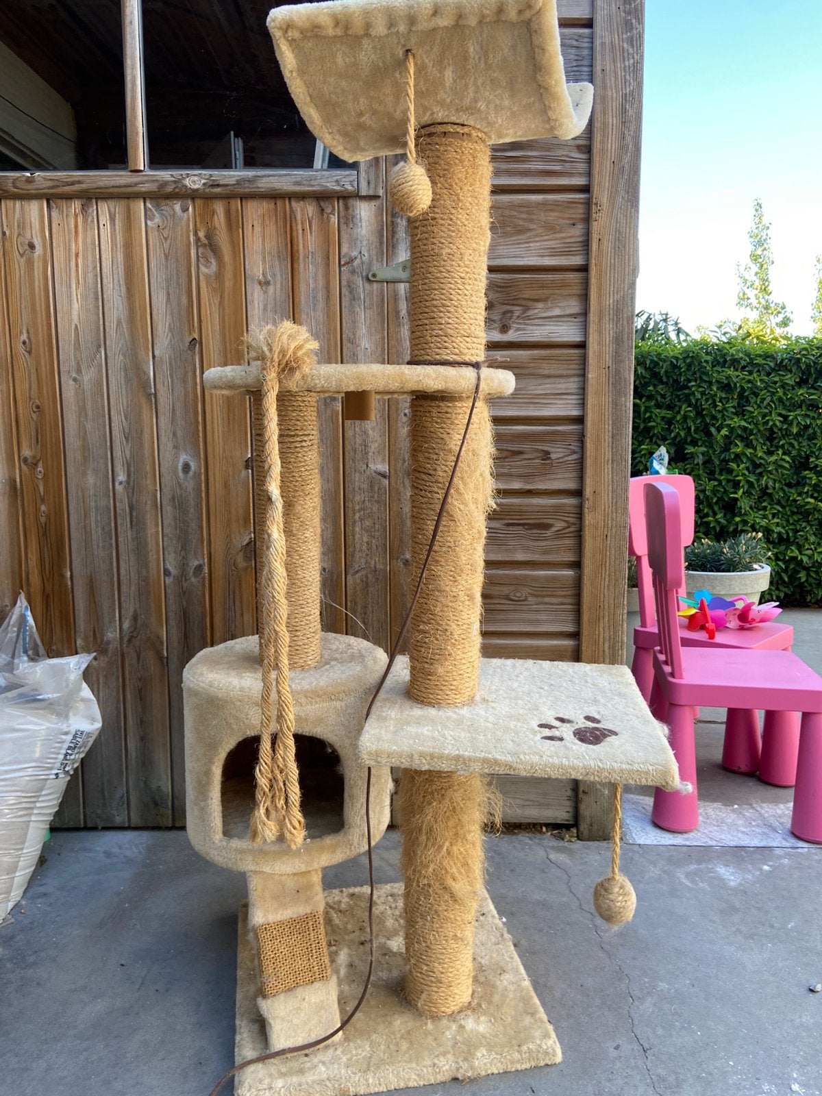 Kattenkrabpaal, Dieren en Toebehoren, Krabmeubelen, Ophalen, Gebruikt