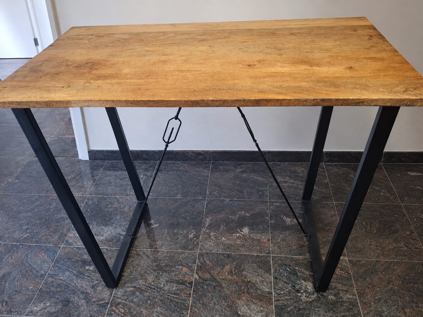Bartafel mangohout, Huis en Inrichting, Tafels | Statafels, Ophalen, Gebruikt