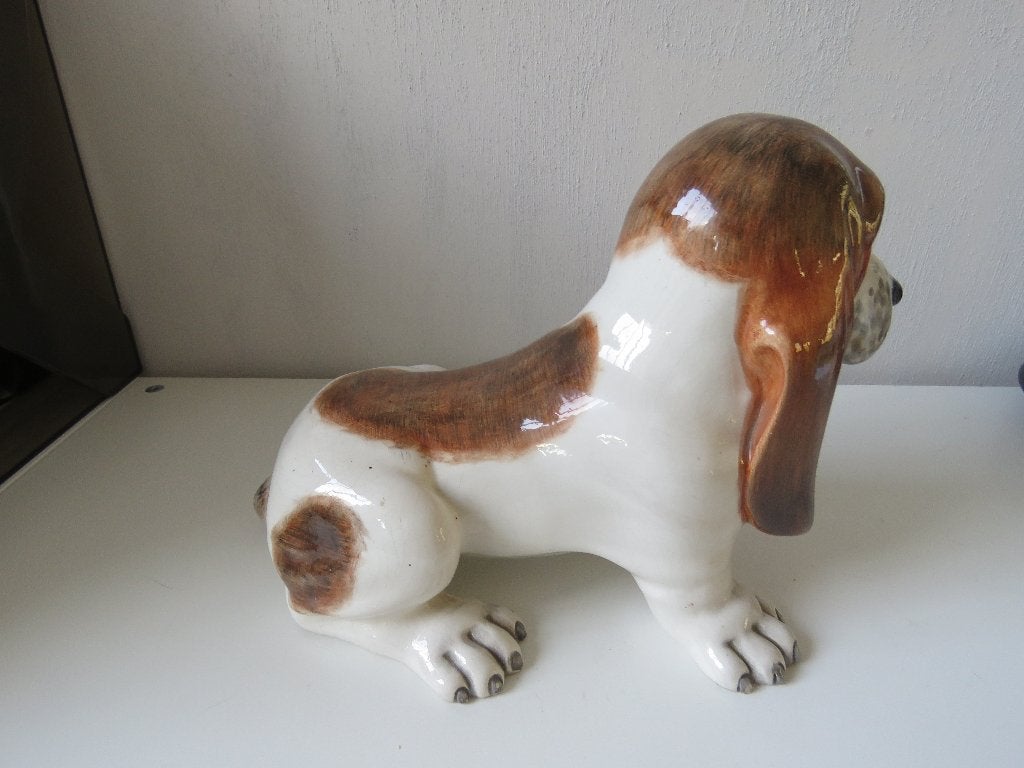 Keramiek beeld Basset hond CSM Italy, Ophalen of Verzenden