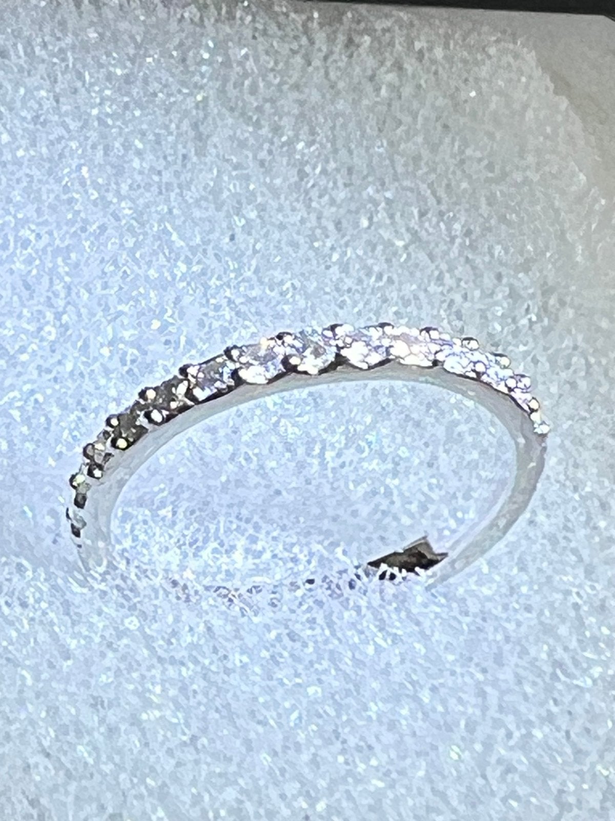 Magnifique bague moissanite et argent massif, Bijoux, Sacs & Beauté, Enlèvement ou Envoi, Comme neuf, Argent, Argent