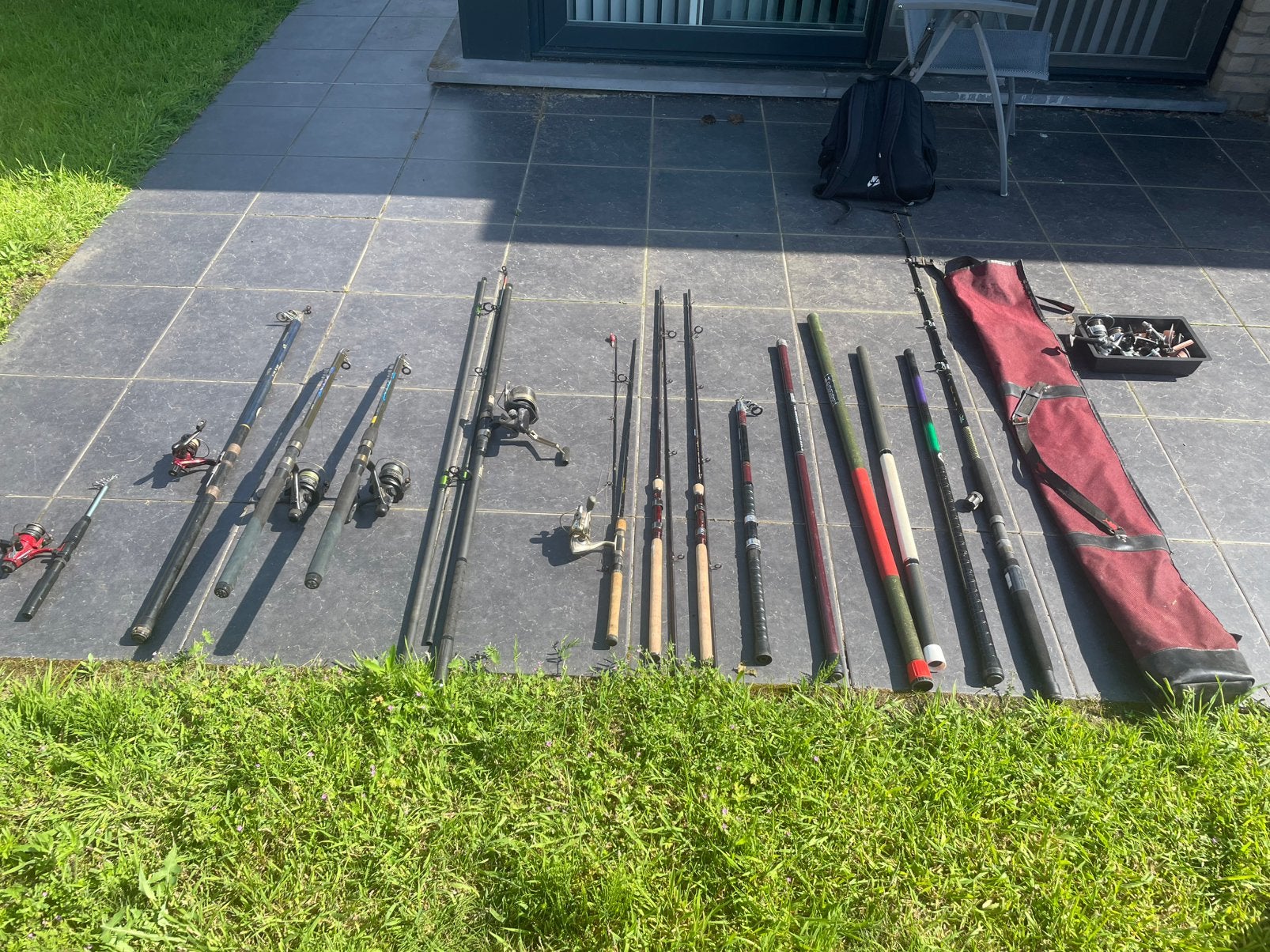 Lot visgerief ( gereserveerd ), Ophalen, Gebruikt, Complete set