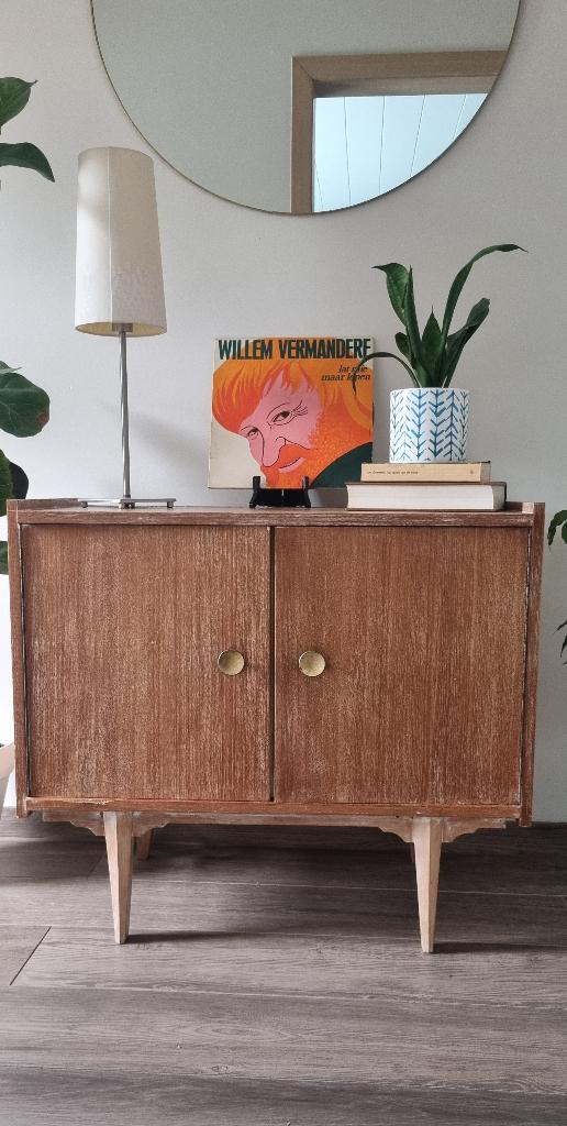 Vintage mid-century kastje met legplanken, Verzamelen, Ophalen