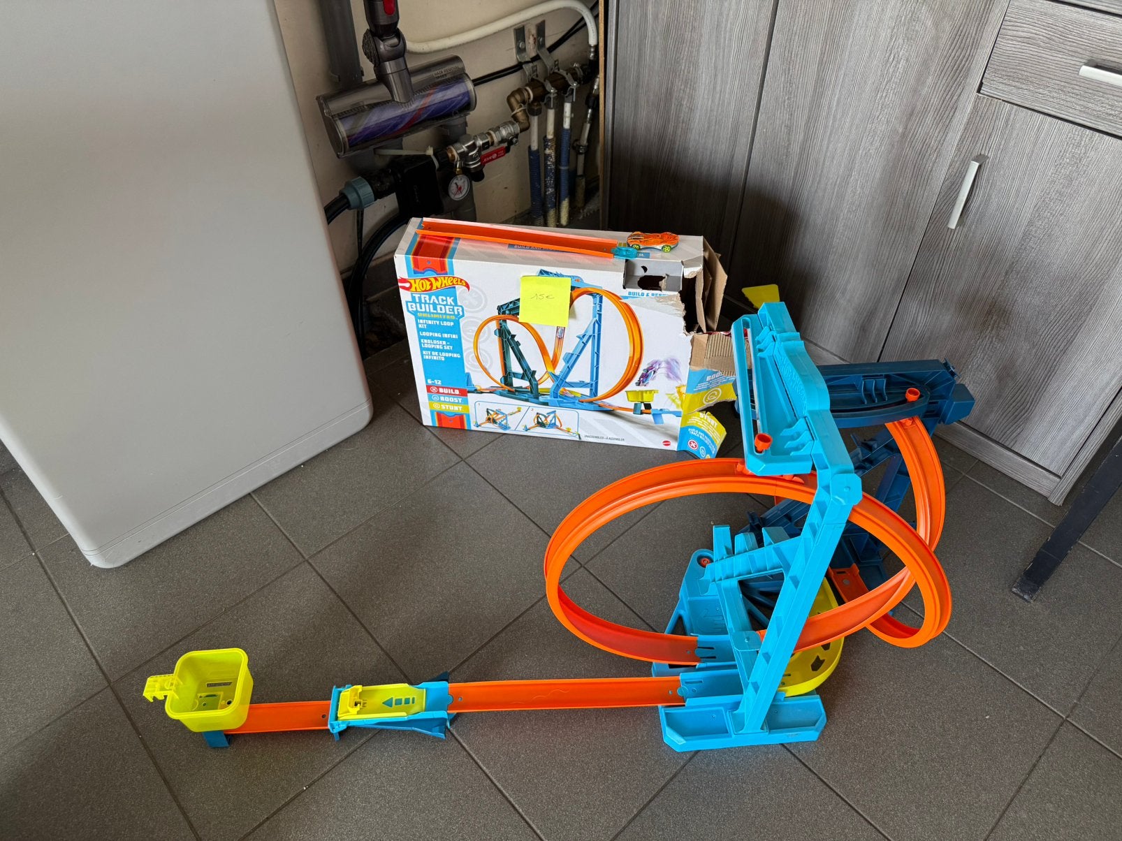 Hot wheels track builder, Kinderen en Baby's, Speelgoed | Racebanen, Racebaan, Zelf te bouwen, Ophalen of Verzenden, Zo goed als nieuw