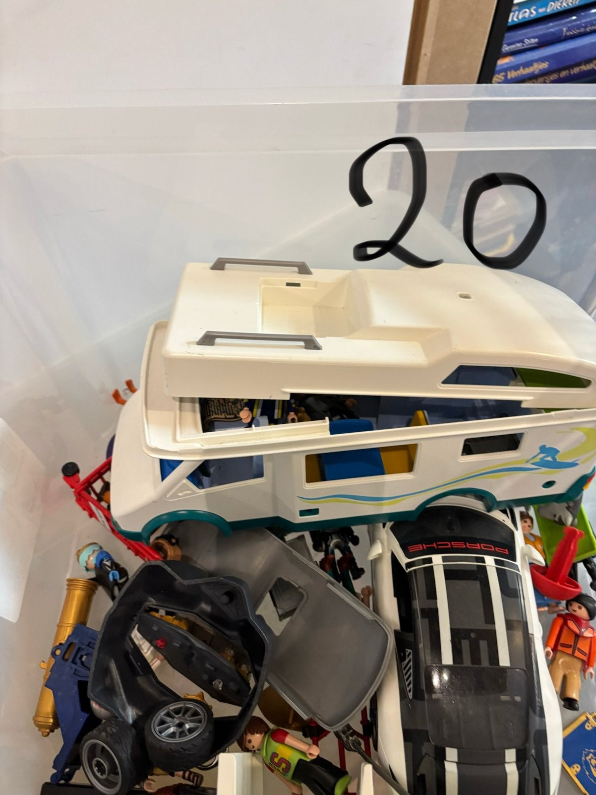 Playmobil afval en mobilhome, Ophalen, Zo goed als nieuw