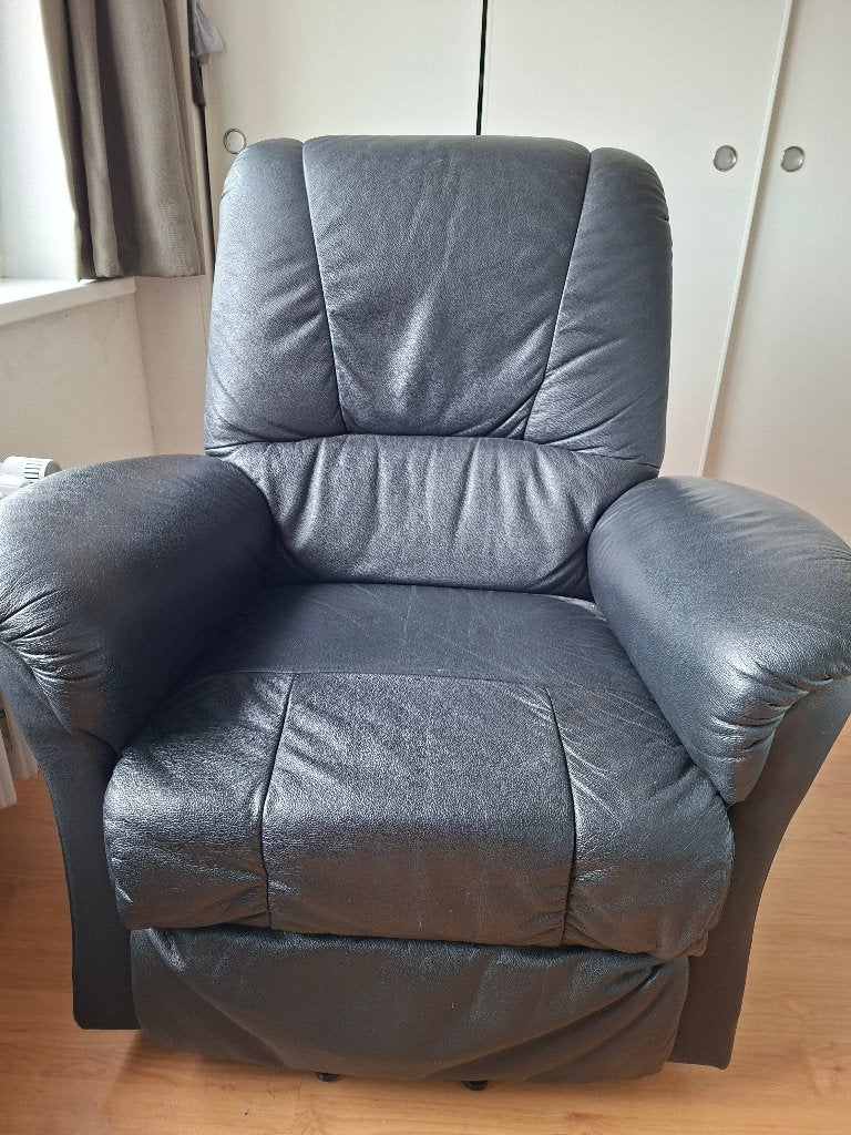 Lederen Relax zetel (elektrisch), Ophalen, Relax, Eenpersoons, Leer