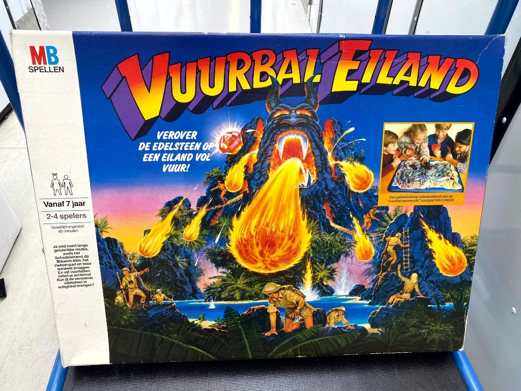 Vuurbal Eiland MB Spellen (1986) - 100% Compleet & Topstaat, Ophalen, Gebruikt, MB spellen