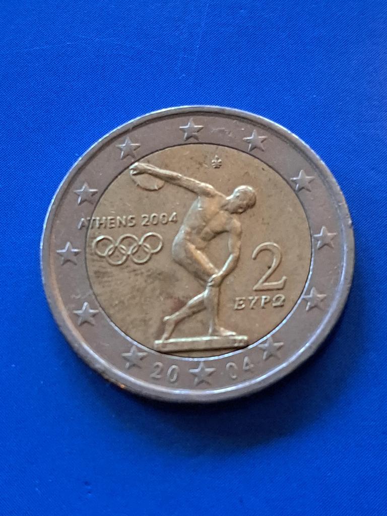 2004 Grèce 2 euros Jeux olympiques à Athènes, Envoi, Grèce, 2 euros, Monnaie en vrac