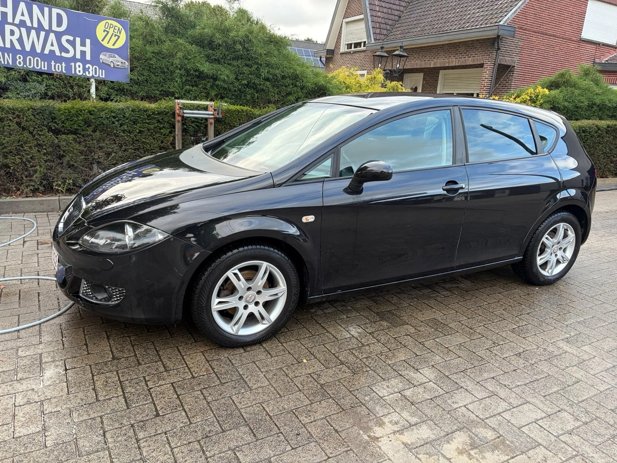 SEAT LEON 1.6BENZINE/79000km/AIRCO/LEZ OK/, Autos, 4 portes, Entreprise, 80 g/km, Tissu