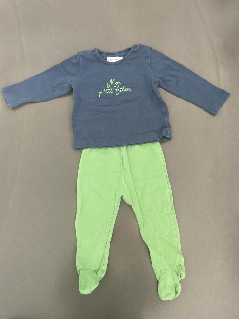Pack vert/bleu taille 68 de PETIT FILOU/ FILOU FRIENDS, Garçon, Enlèvement ou Envoi, Comme neuf, Vêtements de nuit ou Sous-vêtements